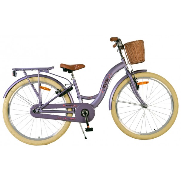 Volare Blossom pigecykel 26 tommer lilla | To håndbremser