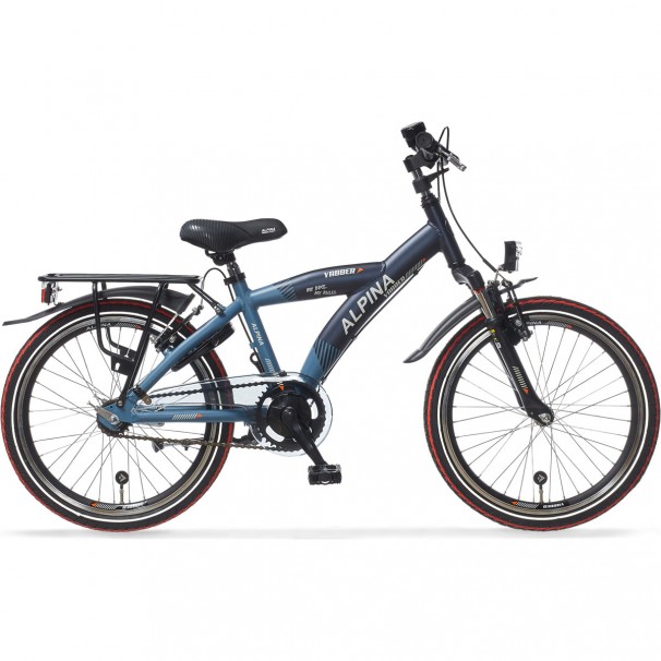 Alpina Yabber Børnecykel 20 tommer Drenge Marine Blå Matt