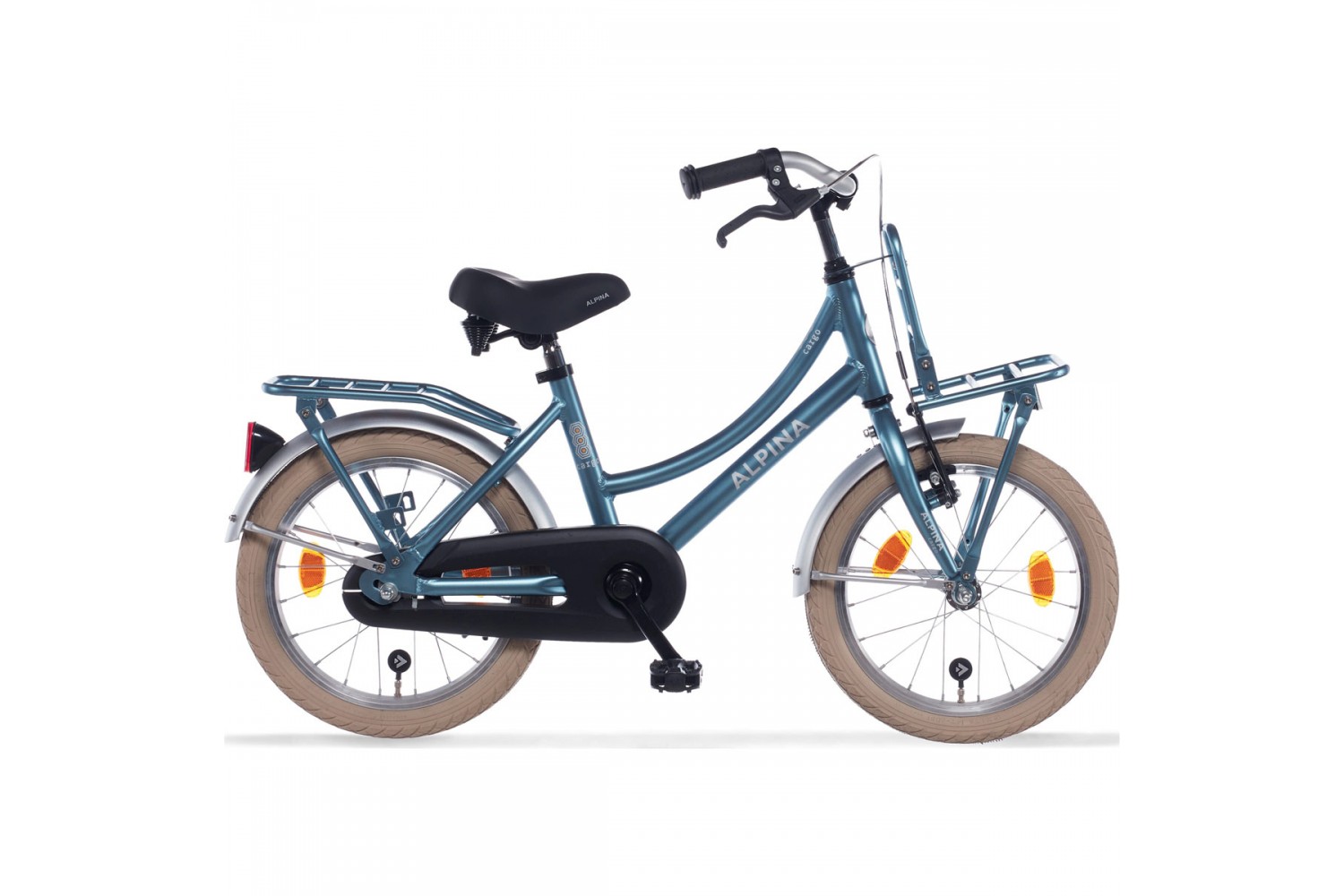Alpina Cargo Hollandcykel 18 tommer Piger Stål Blå Matt Alpina Cargo Hollandcykel 18 tommer Piger Stål Blå Matt