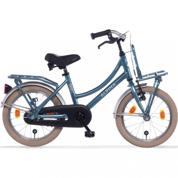 Alpina Cargo Hollandcykel 18 tommer Piger Stål Blå Matt