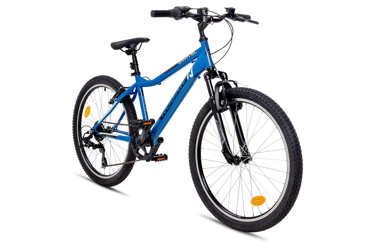 Nogan Gravel GO Suspension Børne Mountainbike 24 tommer Ocean Blue Nogan Gravel GO Suspension Børne Mountainbike 24 tommer Ocean Blue