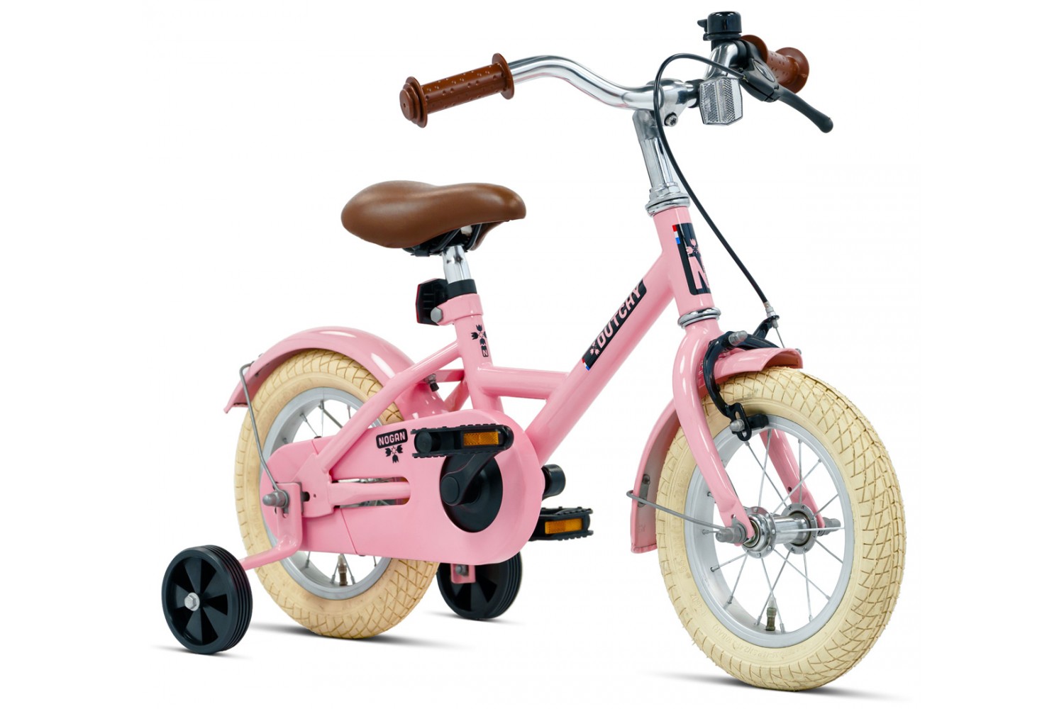 Nogan Dutchy Børnecykel 12 tommer Glansende Lyserød Nogan Dutchy Børnecykel 12 tommer Glansende Lyserød