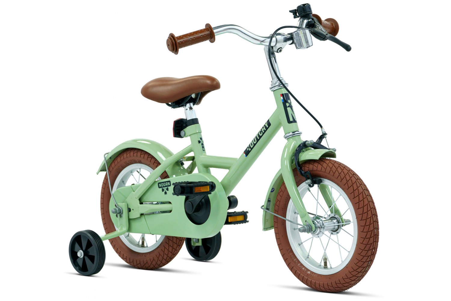 Nogan Dutchy Børnecykel 12 tommer Grøn Nogan Dutchy Børnecykel 12 tommer Grøn