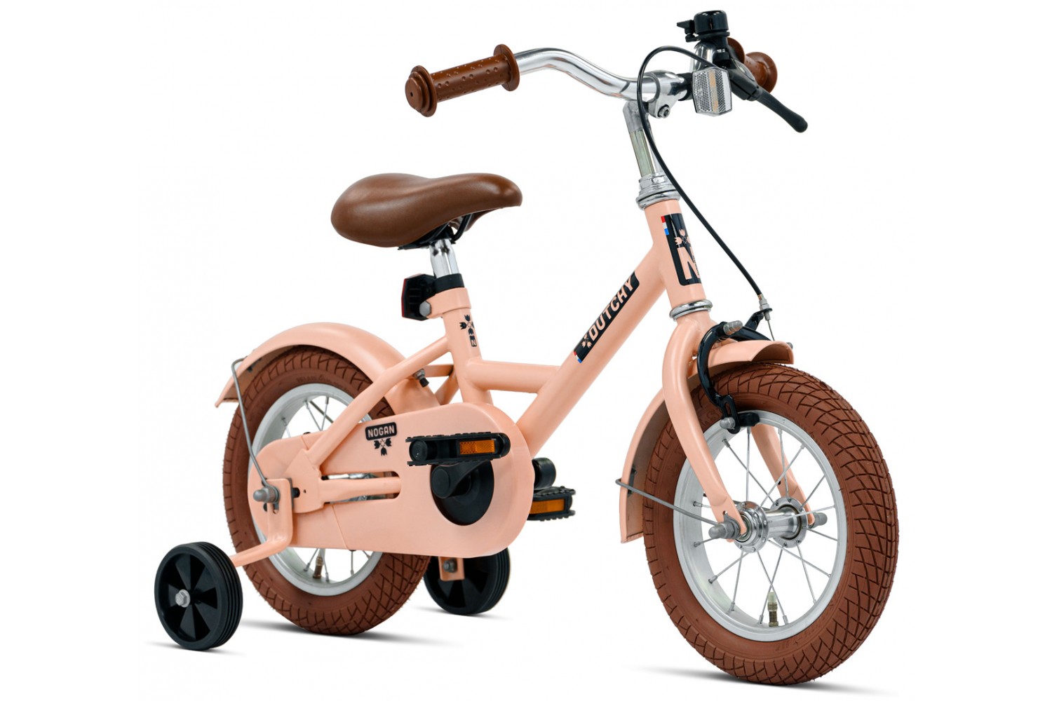 Nogan Dutchy Børnecykel 12 tommer Mat Lyserød Nogan Dutchy Børnecykel 12 tommer Mat Lyserød