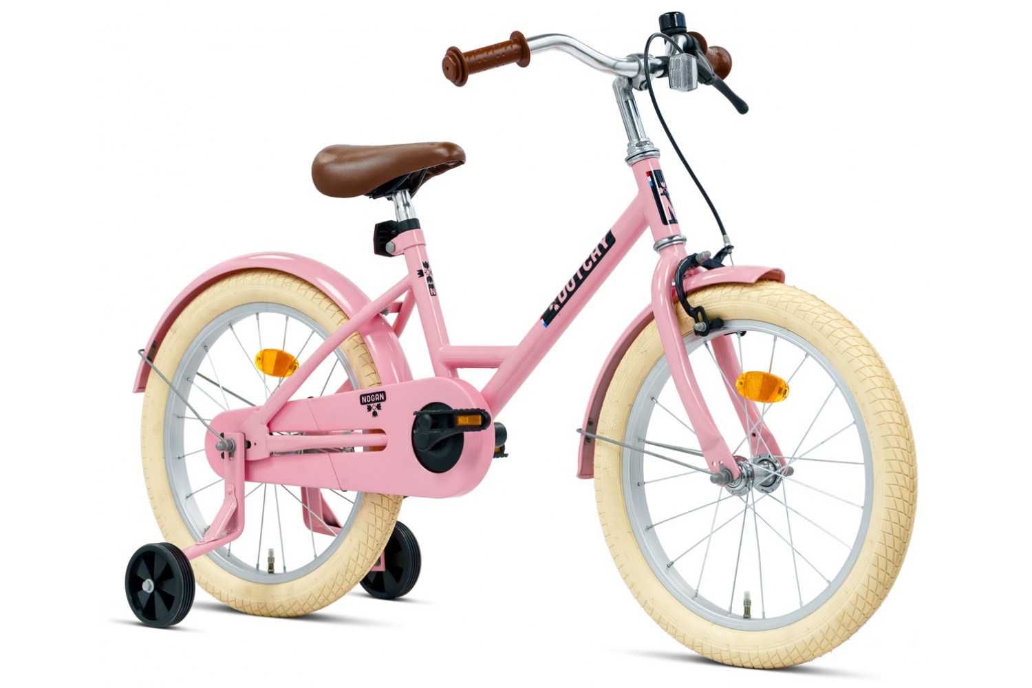Nogan Dutchy Børnecykel 18 tommer Glansende Lyserød Nogan Dutchy Børnecykel 18 tommer Glansende Lyserød