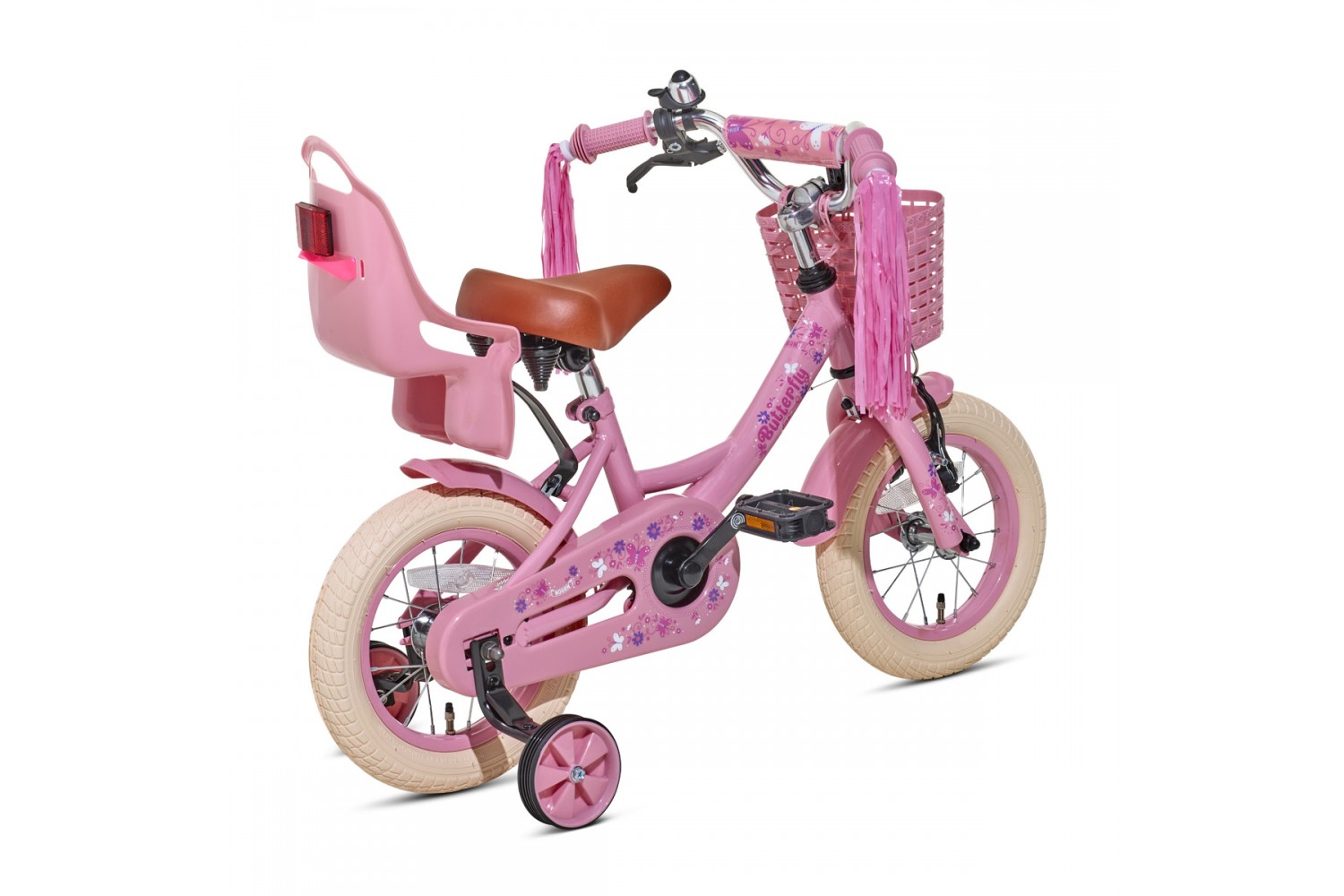 Nogan Butterfly 12-tommer børnecykel Piger Pink Nogan Butterfly 12 tommer Børnecykel Piger Pink