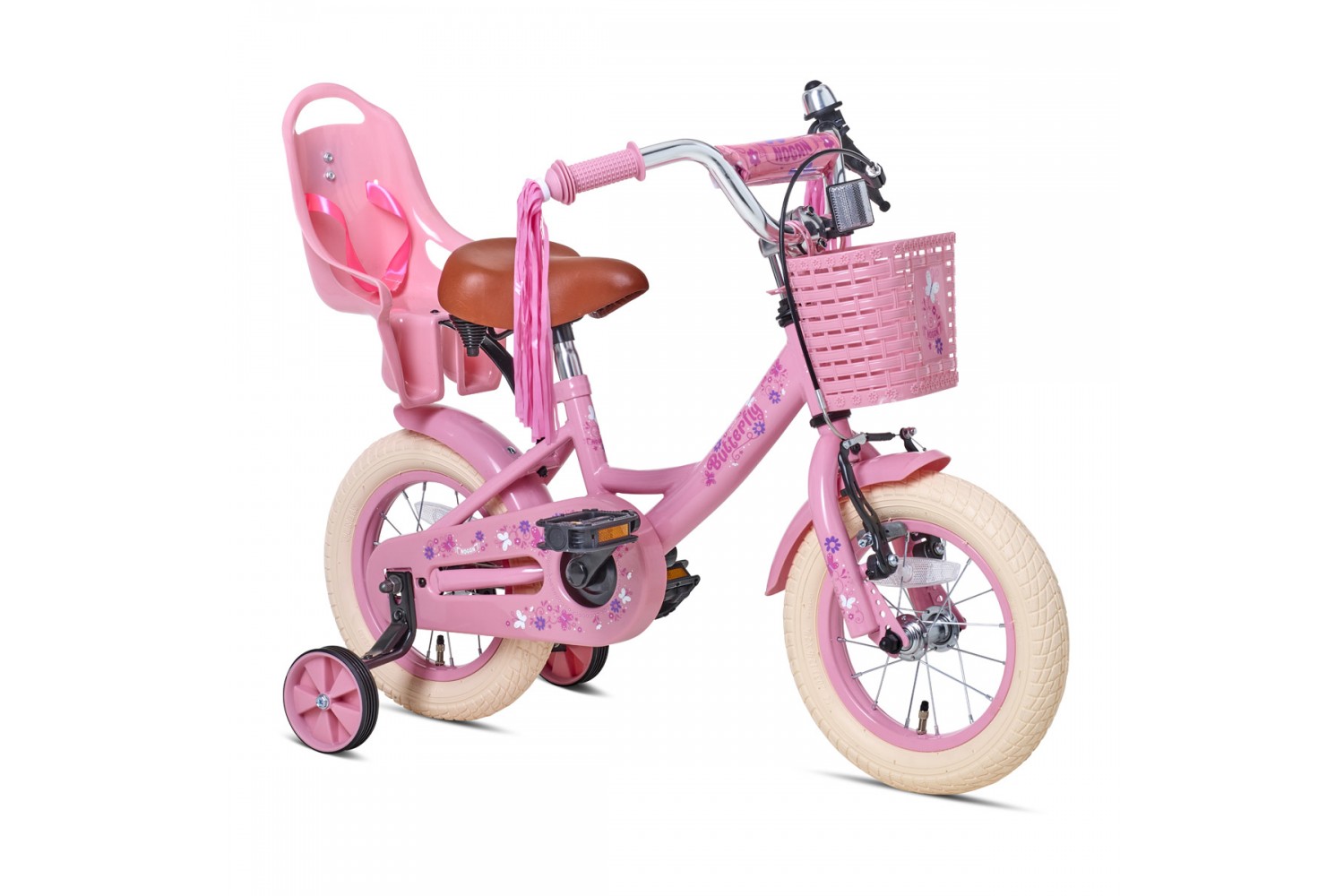Nogan Butterfly 12-tommer børnecykel Piger Pink Nogan Butterfly 12 tommer Børnecykel Piger Pink