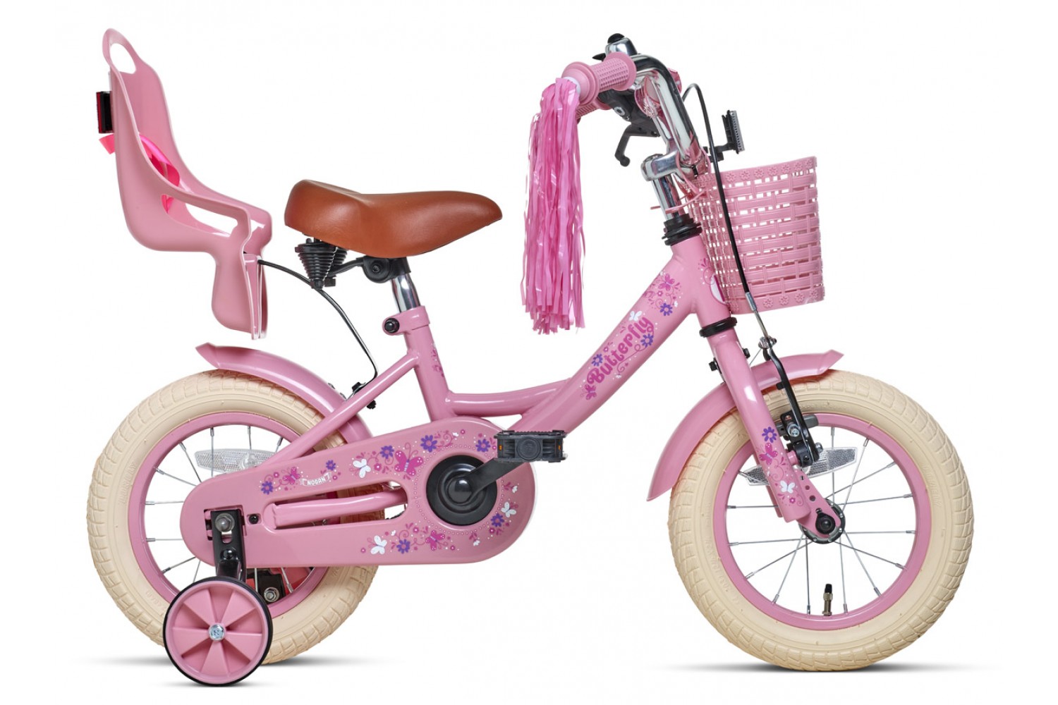 Nogan Butterfly 12-tommer børnecykel Piger Pink Nogan Butterfly 12 tommer Børnecykel Piger Pink