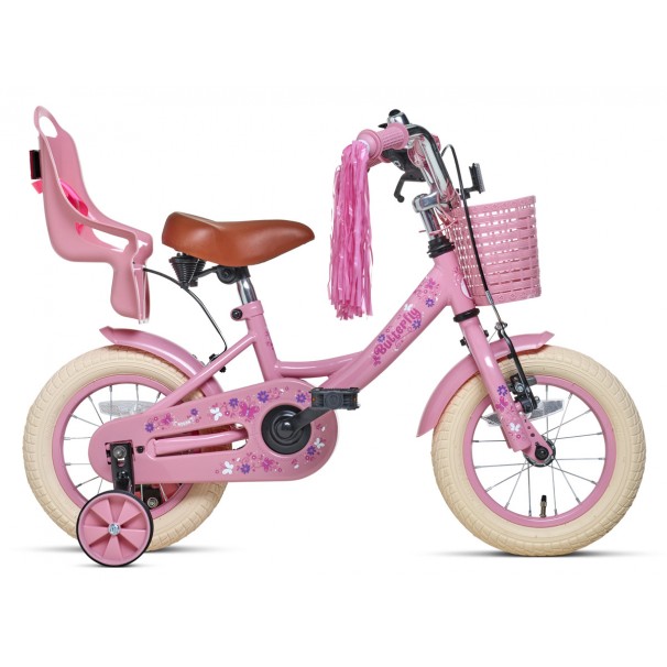 Nogan Butterfly Børnecykel 12 tommer Piger Pink