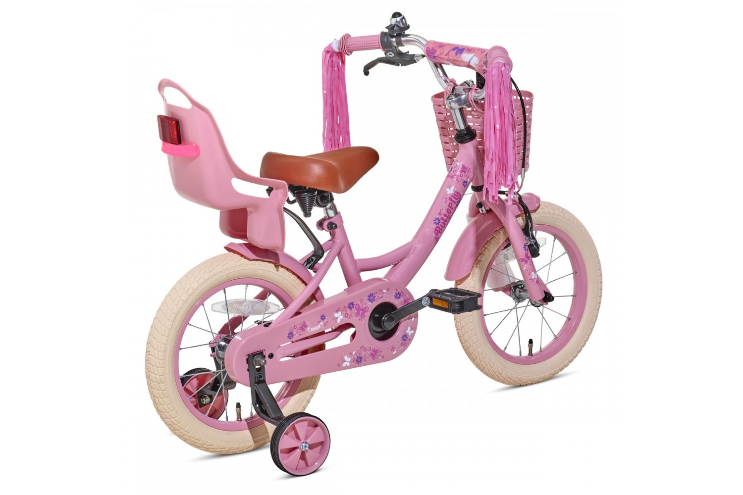 Nogan Butterfly 14 tommer Børnecykel Piger Pink