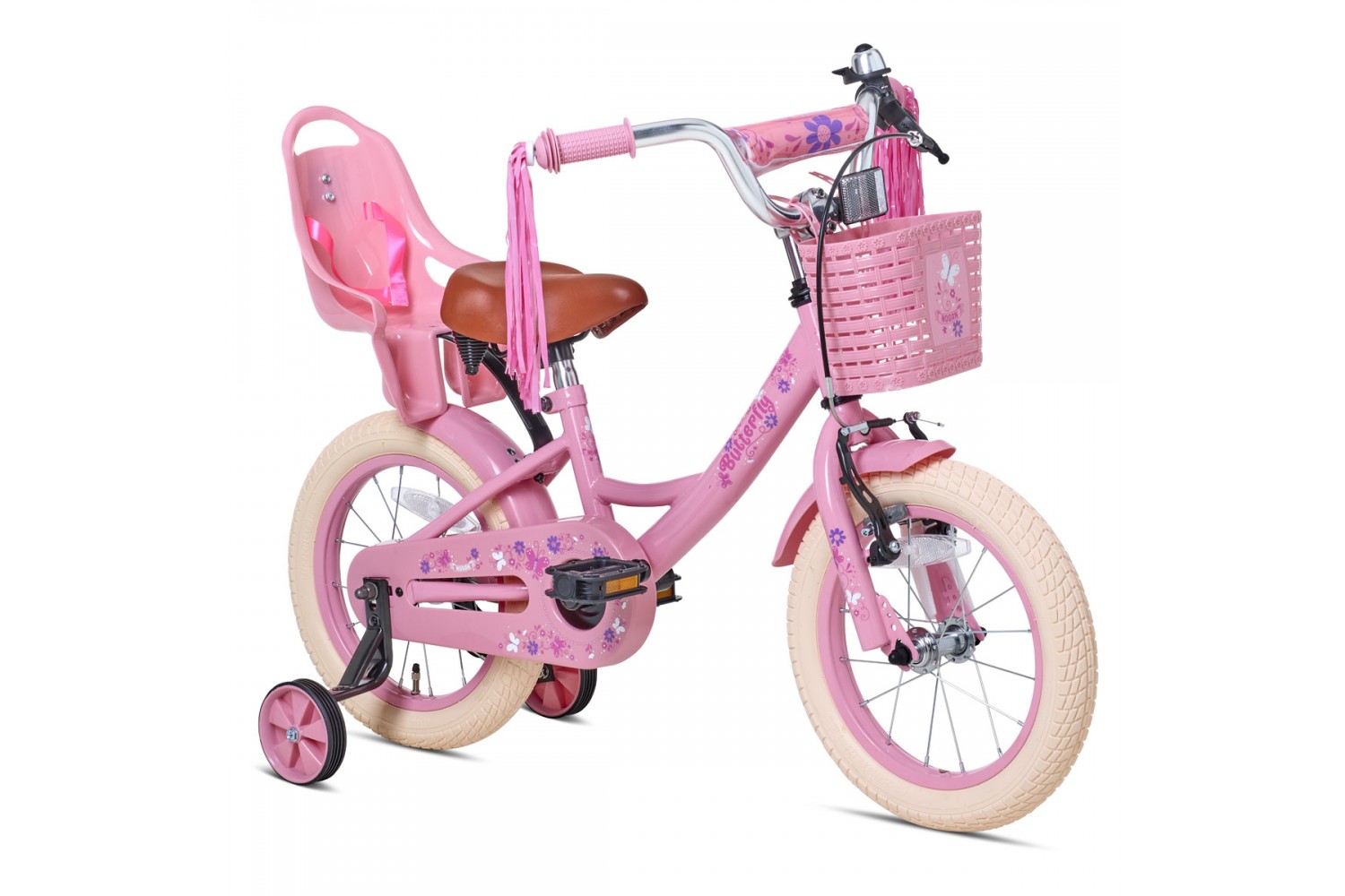 Nogan Butterfly 14 tommer Børnecykel Piger Pink