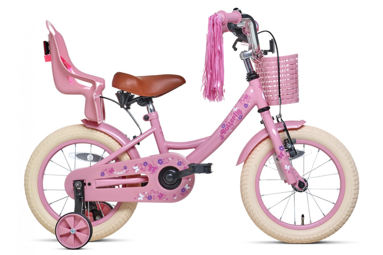 Nogan Butterfly 14 tommer Børnecykel Piger Pink
