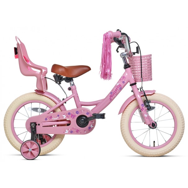 Nogan Butterfly Børnecykel 14 tommer Piger Pink