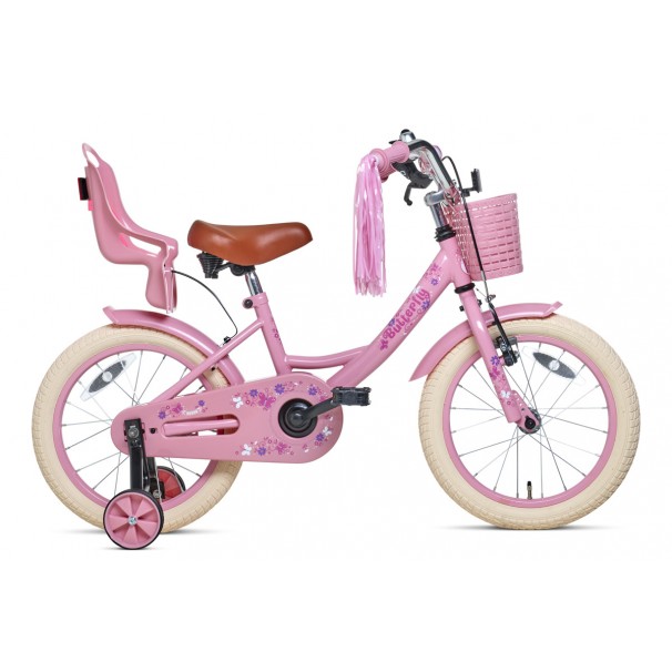 Nogan Butterfly Børnecykel 16 tommer Piger Pink