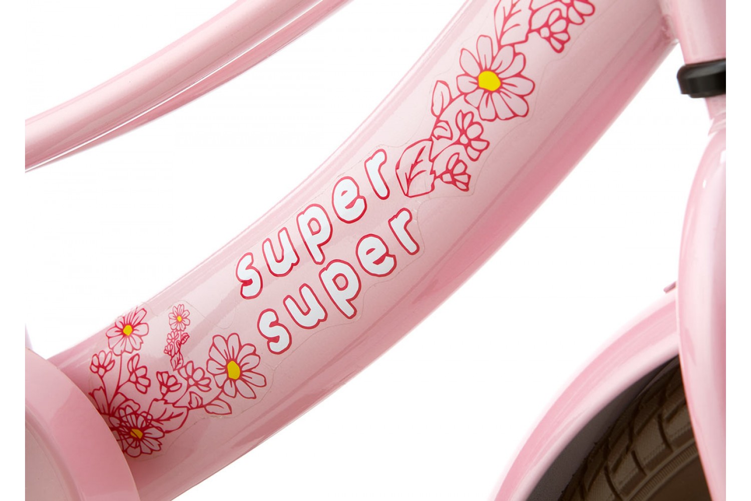 Supersuper Lola Børnecykel 14 tommer Piger Pink Turkis Supersuper Lola Børnecykel 14 tommer Piger Pink-Turkis