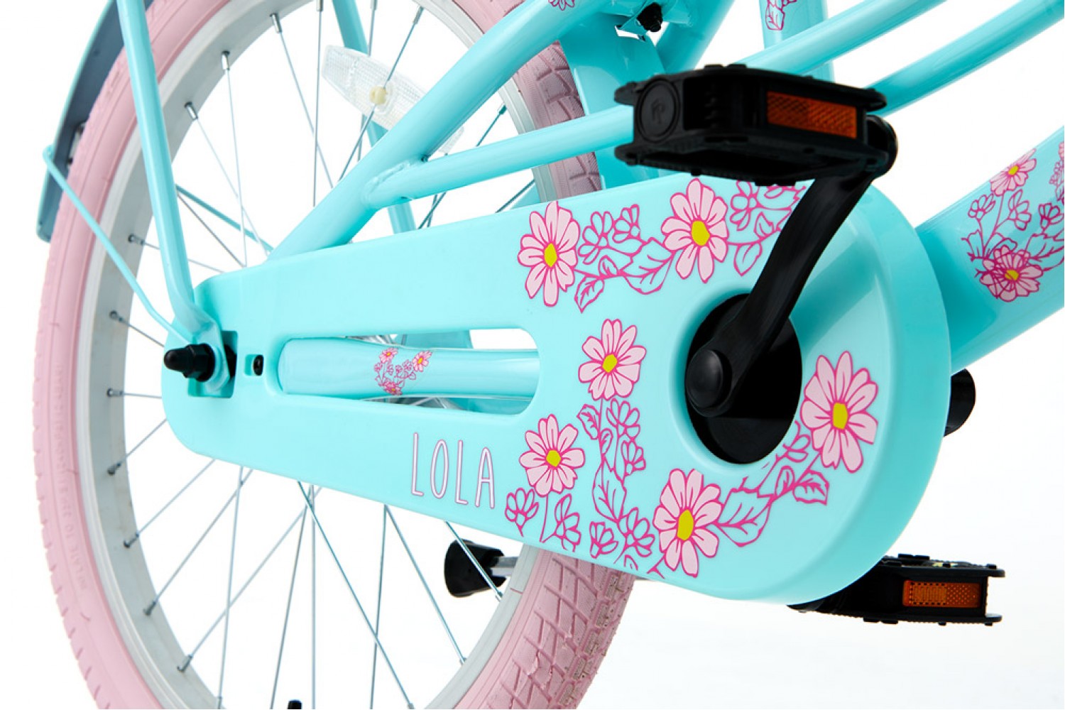 Supersuper Lola 20-tommer pigecykel Mint Pink Supersuper Lola Børnecykel 20 tommer Piger Mint-Rosa