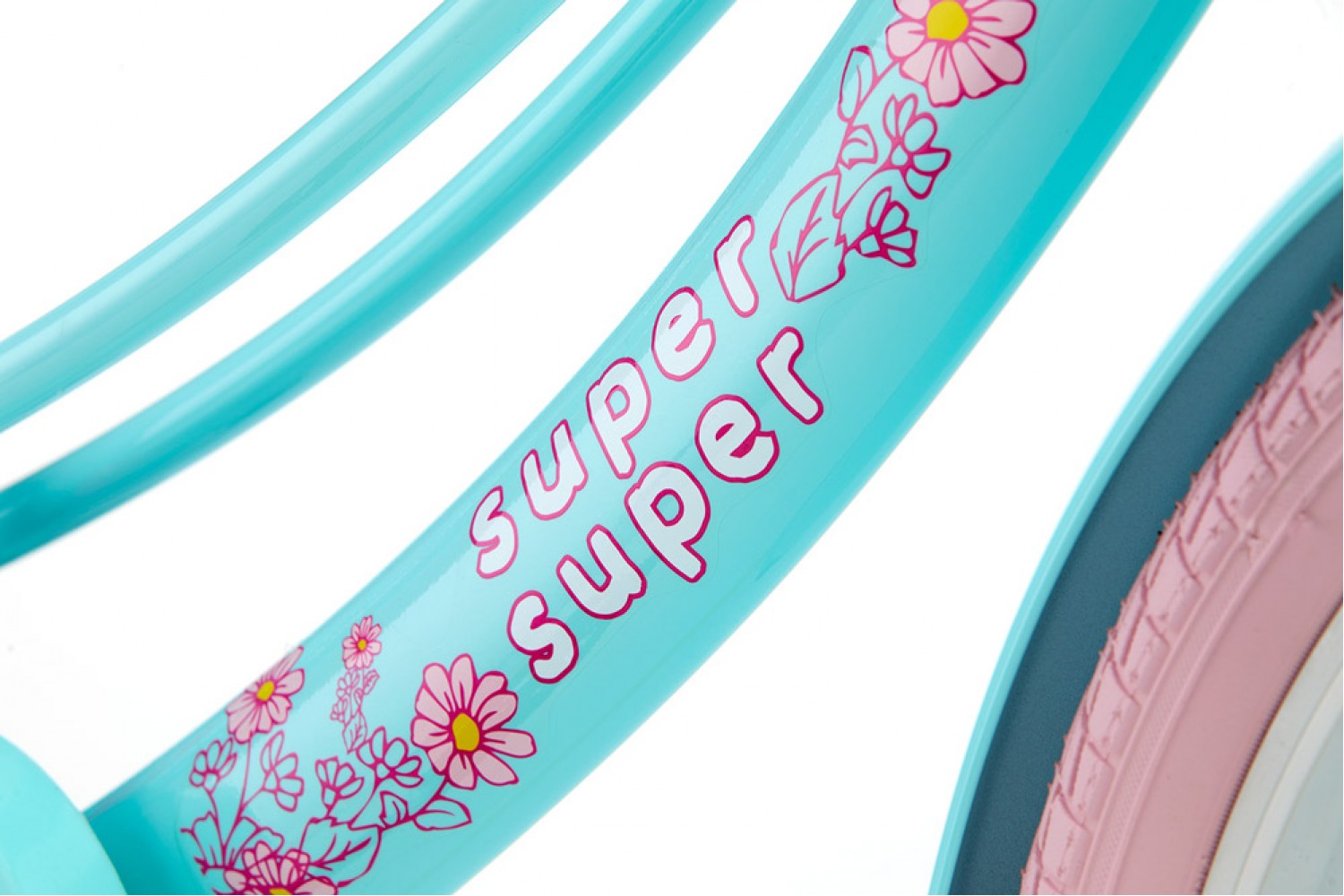 Supersuper Lola 20-tommer pigecykel Mint Pink Supersuper Lola Børnecykel 20 tommer Piger Mint-Rosa