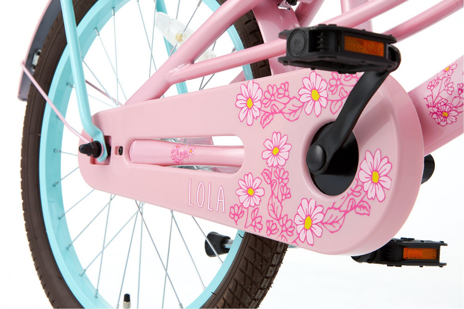Supersuper Lola Børnecykel 20 tommer Piger Pink-Turkis