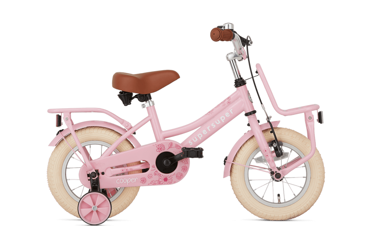 Supersuper Cooper 12 tommer Børnecykel Piger Pink Supersuper Cooper 12 tommer Børnecykel Piger Pink