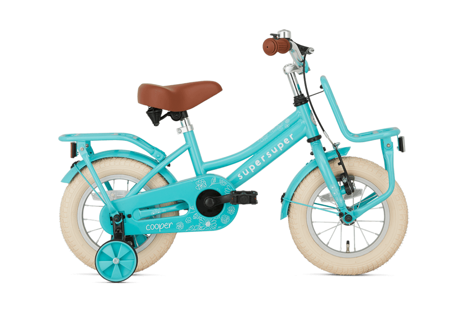 Supersuper Cooper Børnecykel 12 tommer Piger Turkis Supersuper Cooper Børnecykel 12 tommer Piger Turkis