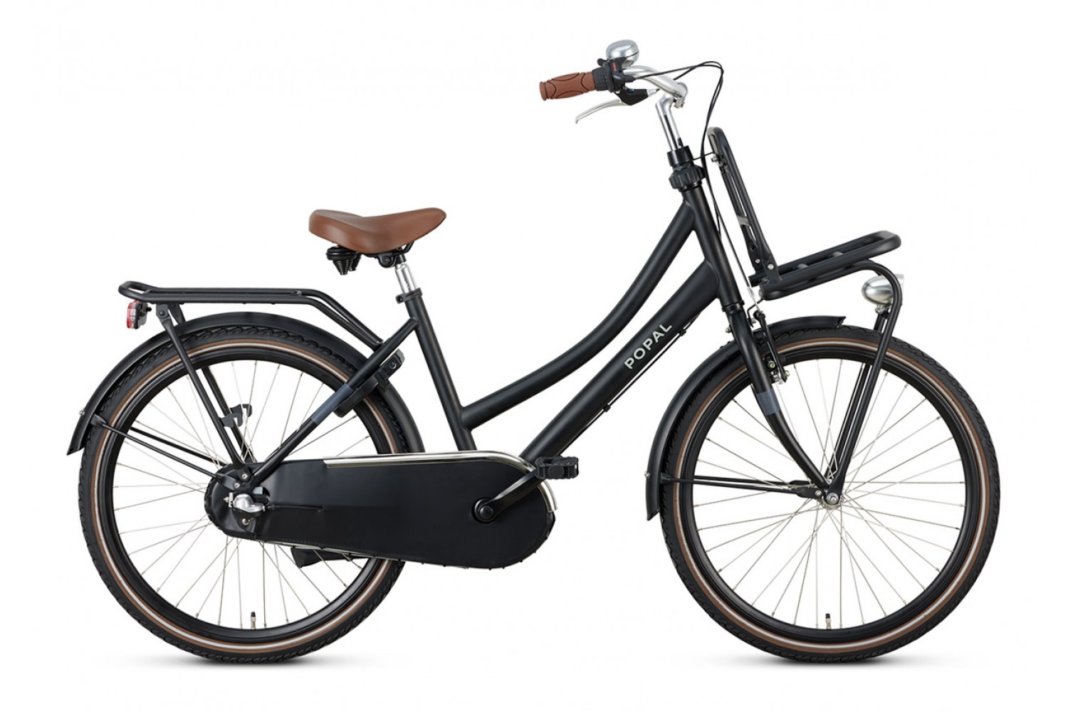 Popal Daily Dutch Basic+ N3 Hollandcykel 24 tommer Piger Mat Sort Popal Daily Dutch Basic+ N3 Hollandcykel 24 tommer Piger Mat Sort