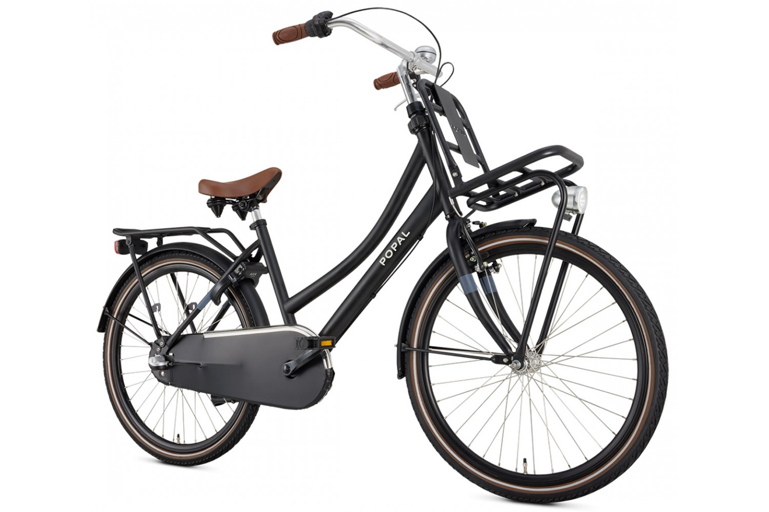 Popal Daily Dutch Basic+ N3 Hollandcykel 24 tommer Piger Mat Sort Popal Daily Dutch Basic+ N3 Hollandcykel 24 tommer Piger Mat Sort