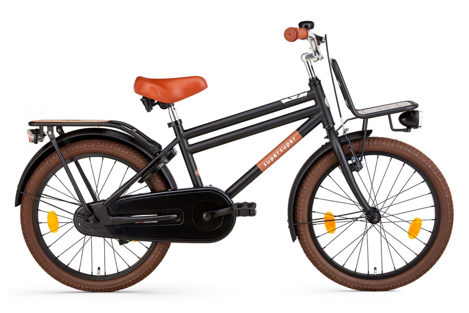 Supersuper Cooper Bamboo drengecykel 20 tommer Matt Black Supersuper Cooper Bamboo 20 tommer Børnecykel Drenge Mat Sort