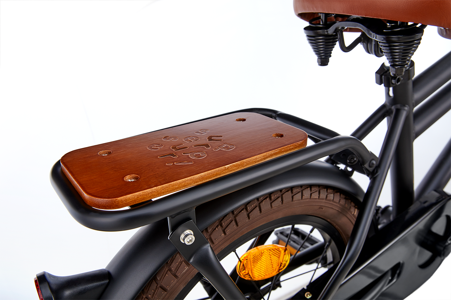 Supersuper Cooper Bamboo børnecykel 16-tommer drenge Matt Black Supersuper Cooper Bamboo 16 tommer Børnecykel Drenge Mat Sort