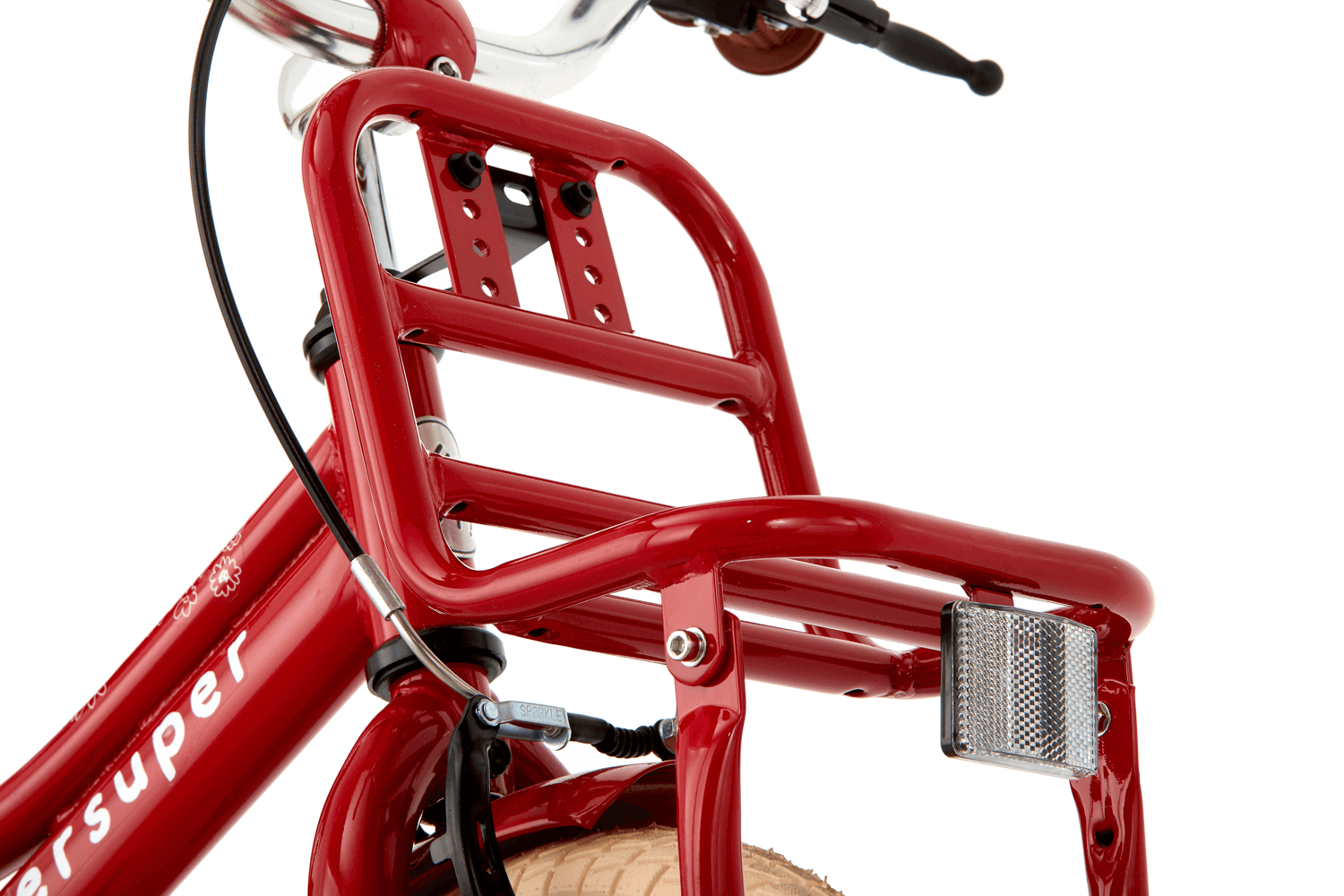 Supersuper Cooper 12 tommer Børnecykel Piger Rød Supersuper Cooper 12 tommer Børnecykel Piger Rød