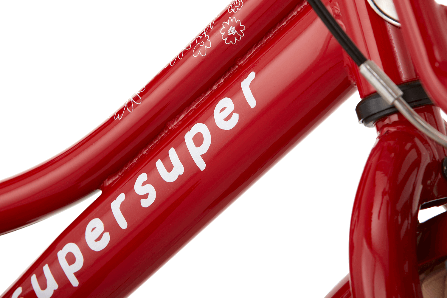 Supersuper Cooper 12 tommer Børnecykel Piger Rød Supersuper Cooper 12 tommer Børnecykel Piger Rød