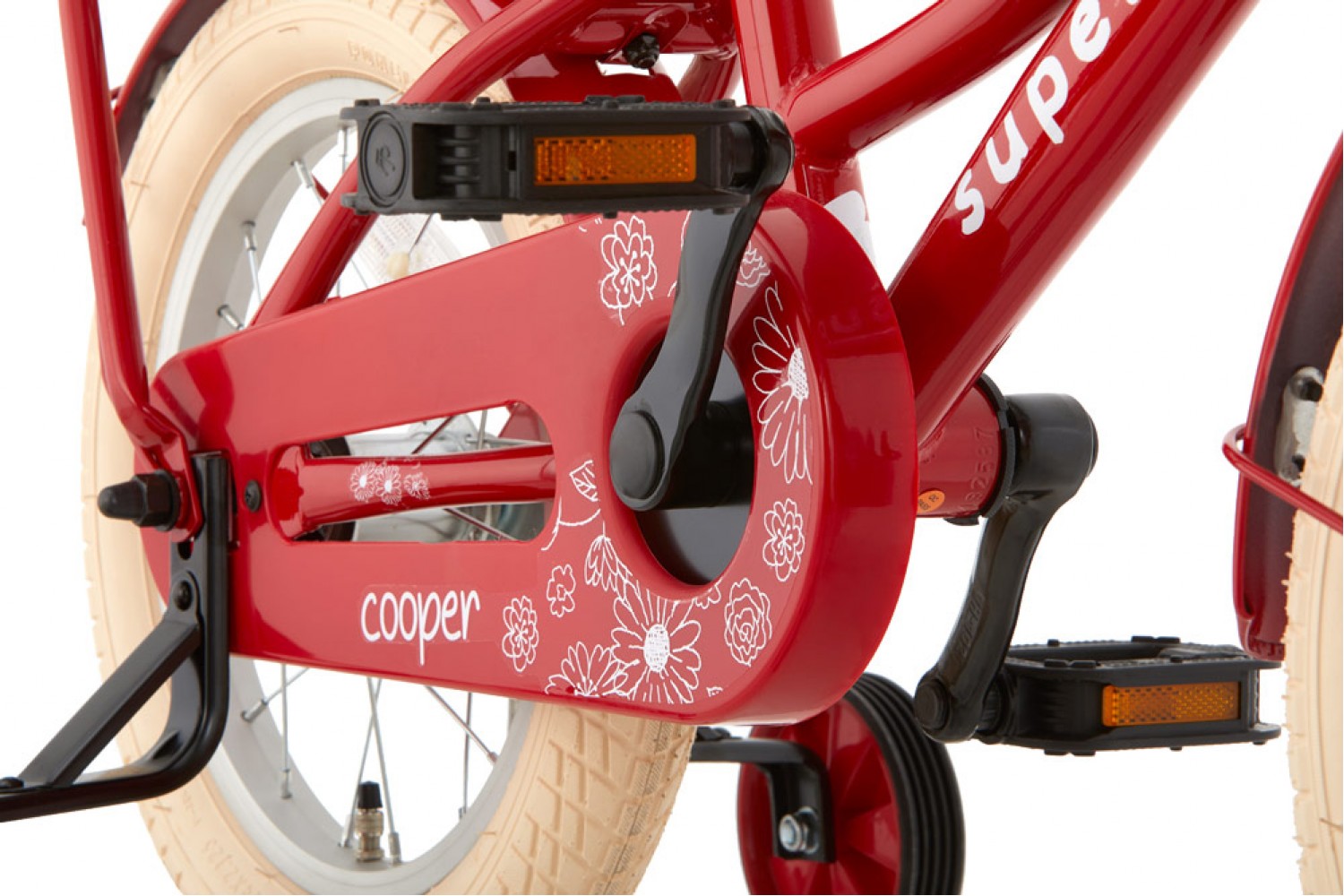 Supersuper Cooper Børnecykel 16 tommer Piger Rød Supersuper Cooper Børnecykel 16 tommer Piger Rød