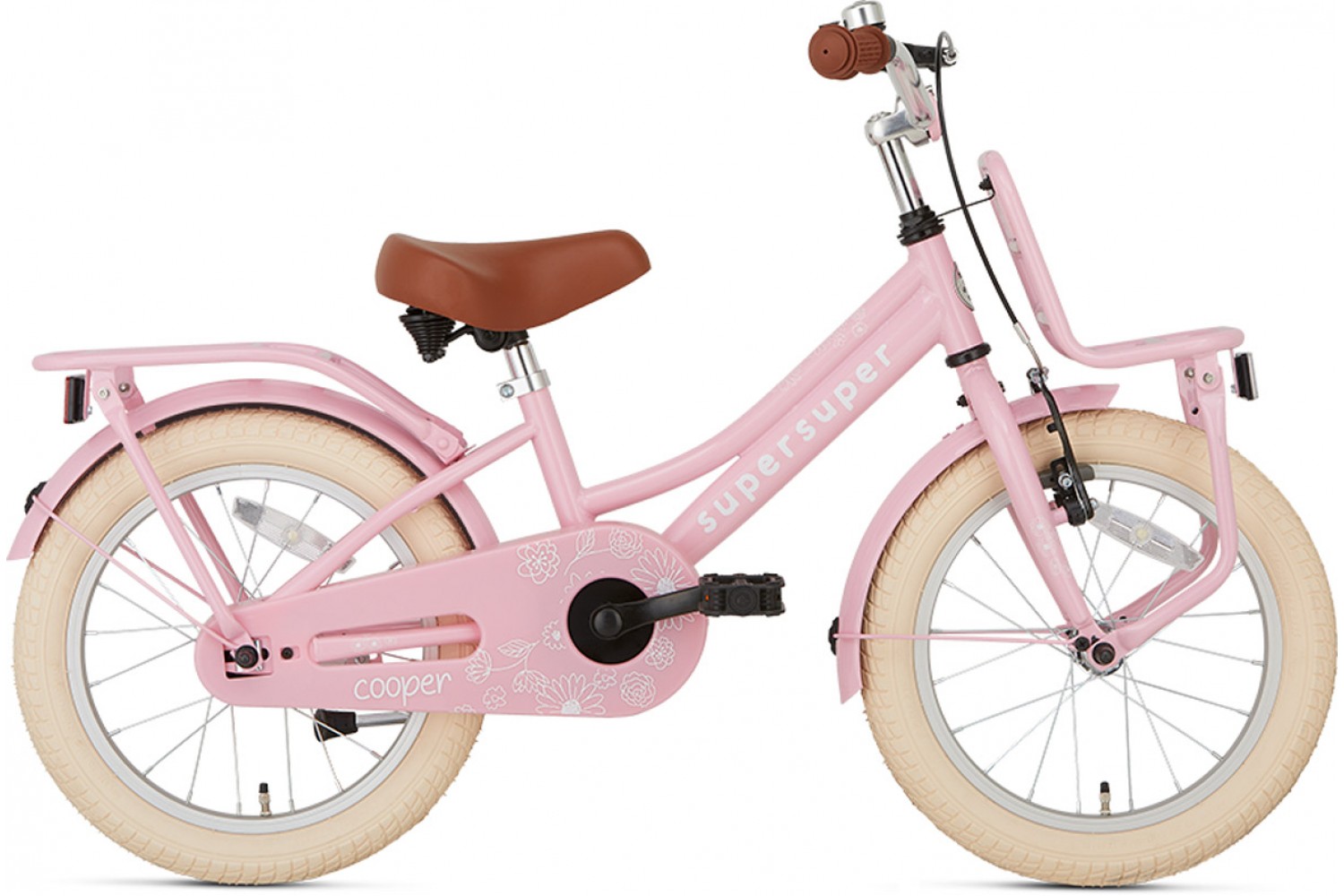 Supersuper Cooper 16-tommer Børnecykel Piger Pink Supersuper Cooper 16 tommer Børnecykel Piger Pink