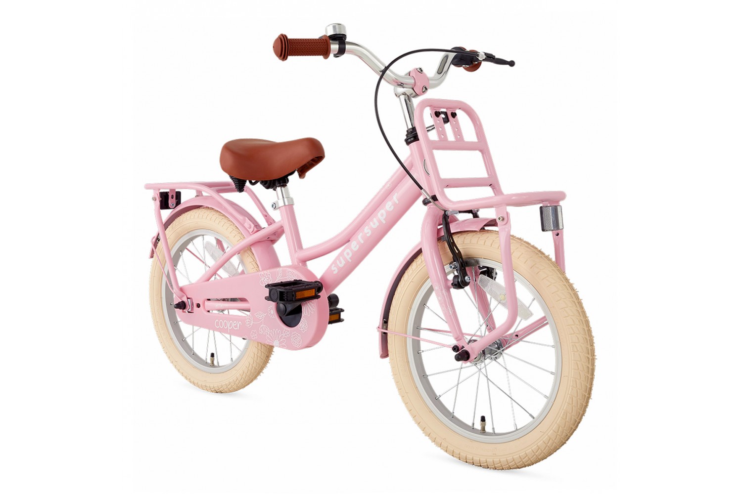 Supersuper Cooper 16-tommer Børnecykel Piger Pink Supersuper Cooper 16 tommer Børnecykel Piger Pink