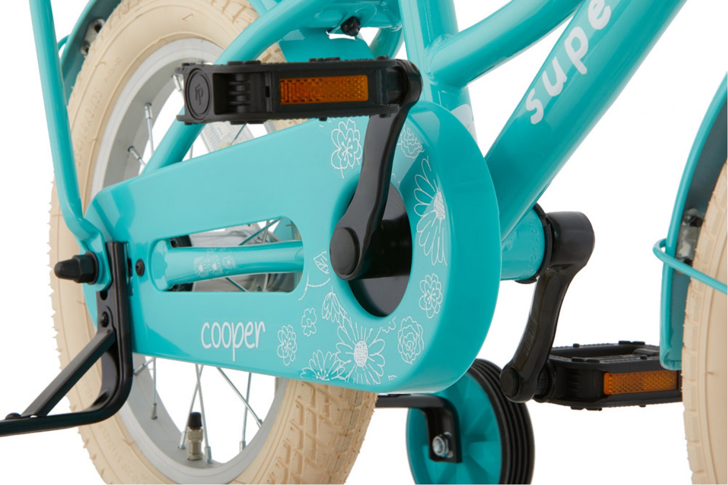 Supersuper Cooper Børnecykel 16 tommer Piger Turkis Supersuper Cooper Børnecykel 16 tommer Piger Turkis