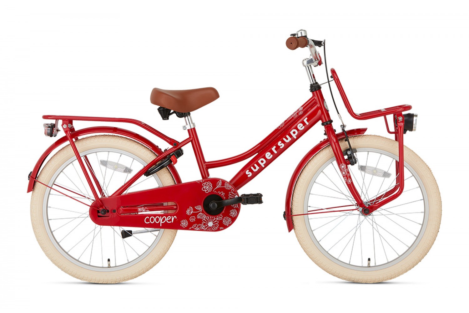 Supersuper Cooper Pigecykel 20 tommer Rød Supersuper Cooper Børnecykel 20 tommer Piger Rød