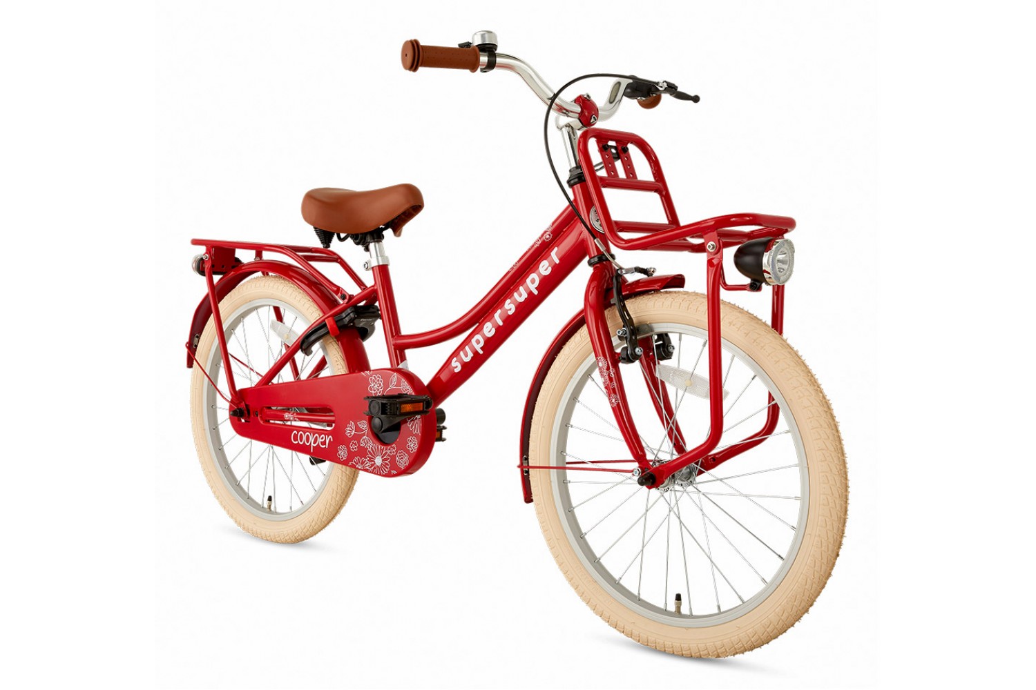 Supersuper Cooper Pigecykel 20 tommer Rød Supersuper Cooper Børnecykel 20 tommer Piger Rød