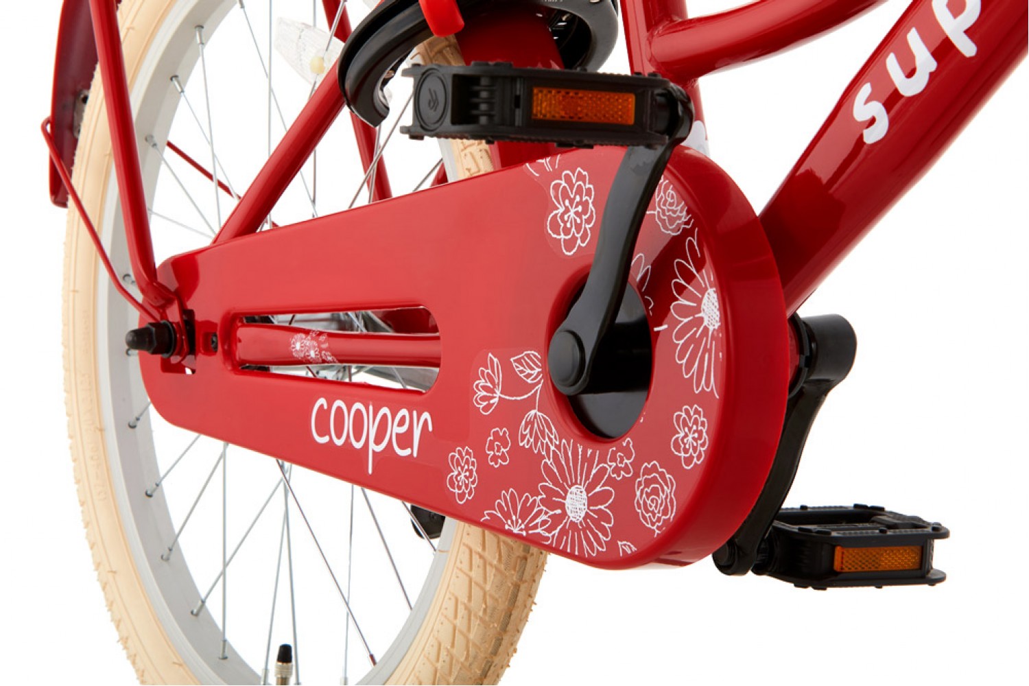 Supersuper Cooper Pigecykel 20 tommer Rød Supersuper Cooper Børnecykel 20 tommer Piger Rød