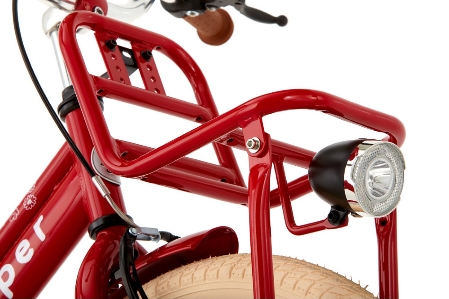 Supersuper Cooper Pigecykel 20 tommer Rød Supersuper Cooper Børnecykel 20 tommer Piger Rød