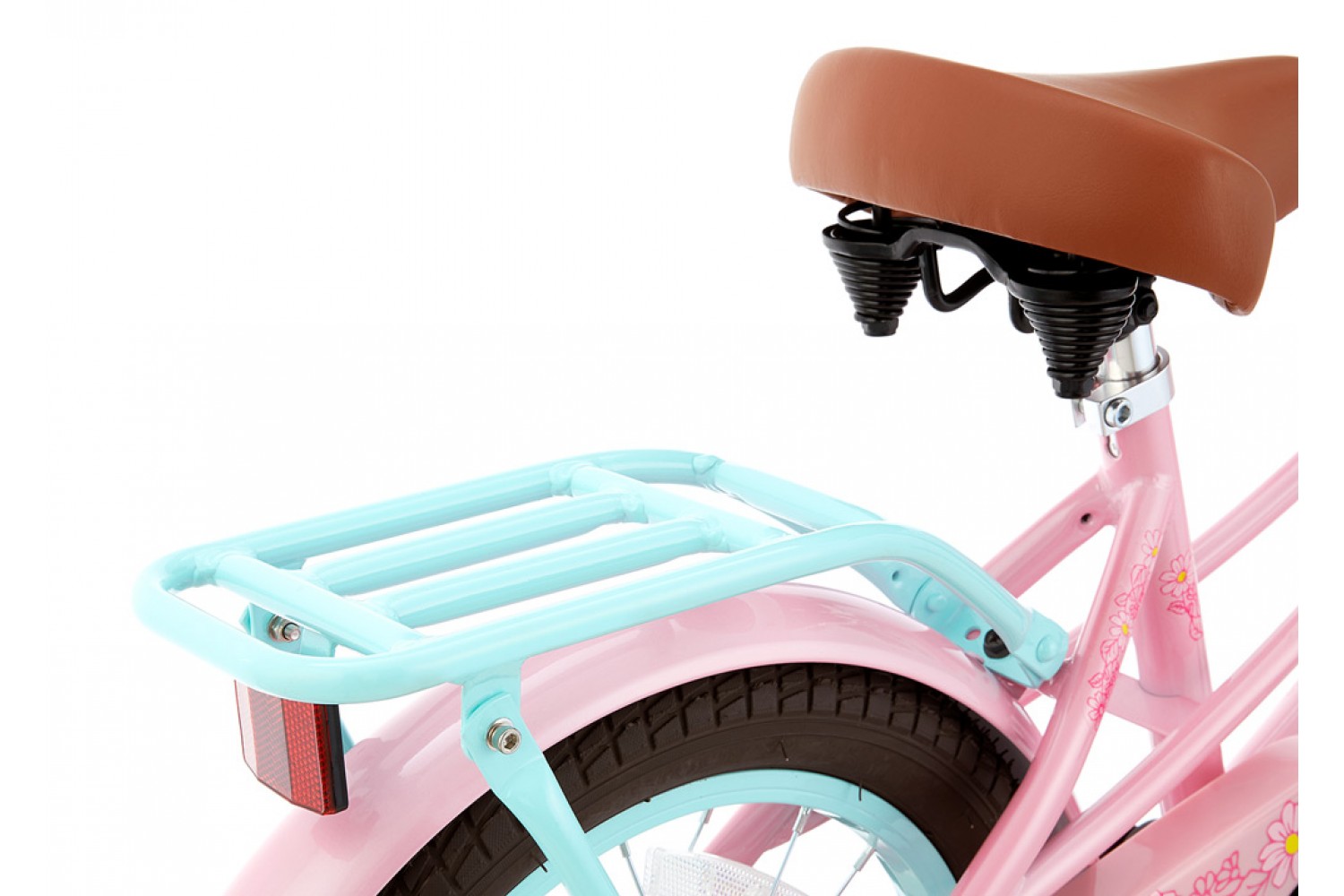 Supersuper Lola Børnecykel 16 tommer Piger Pink Turkis Supersuper Lola Børnecykel 16 tommer Piger Pink-Turkis