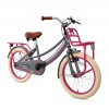 Supersuper Lola Pigecykel 18 tommer Grå Lyserød Supersuper Lola Børnecykel 18 tommer Piger Grå Lyserød