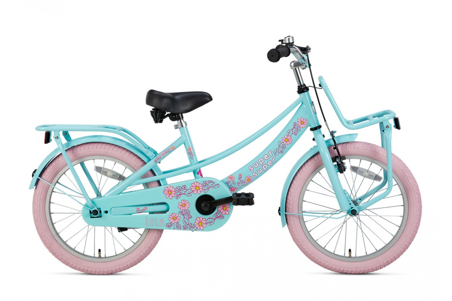 Supersuper Lola Pigecykel 18 tommer Mint Pink Supersuper Lola Børnecykel 18 tommer Piger Mint-Rosa