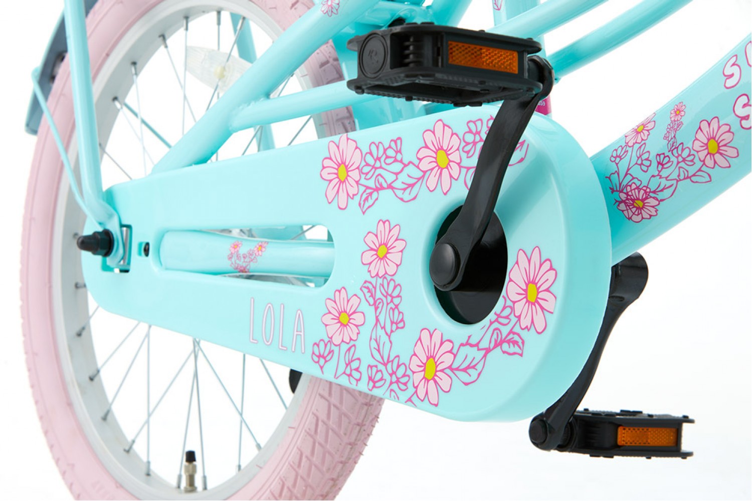 Supersuper Lola Pigecykel 18 tommer Mint Pink Supersuper Lola Børnecykel 18 tommer Piger Mint-Rosa