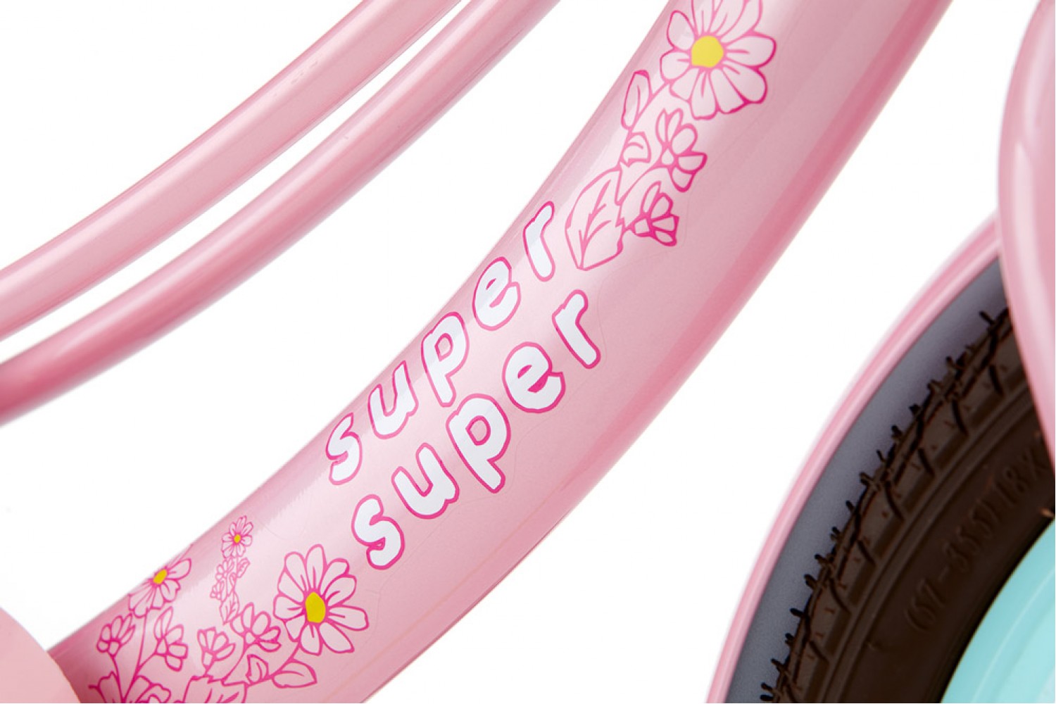 Supersuper Lola Børnecykel 18 tommer Piger Pink-Turkis