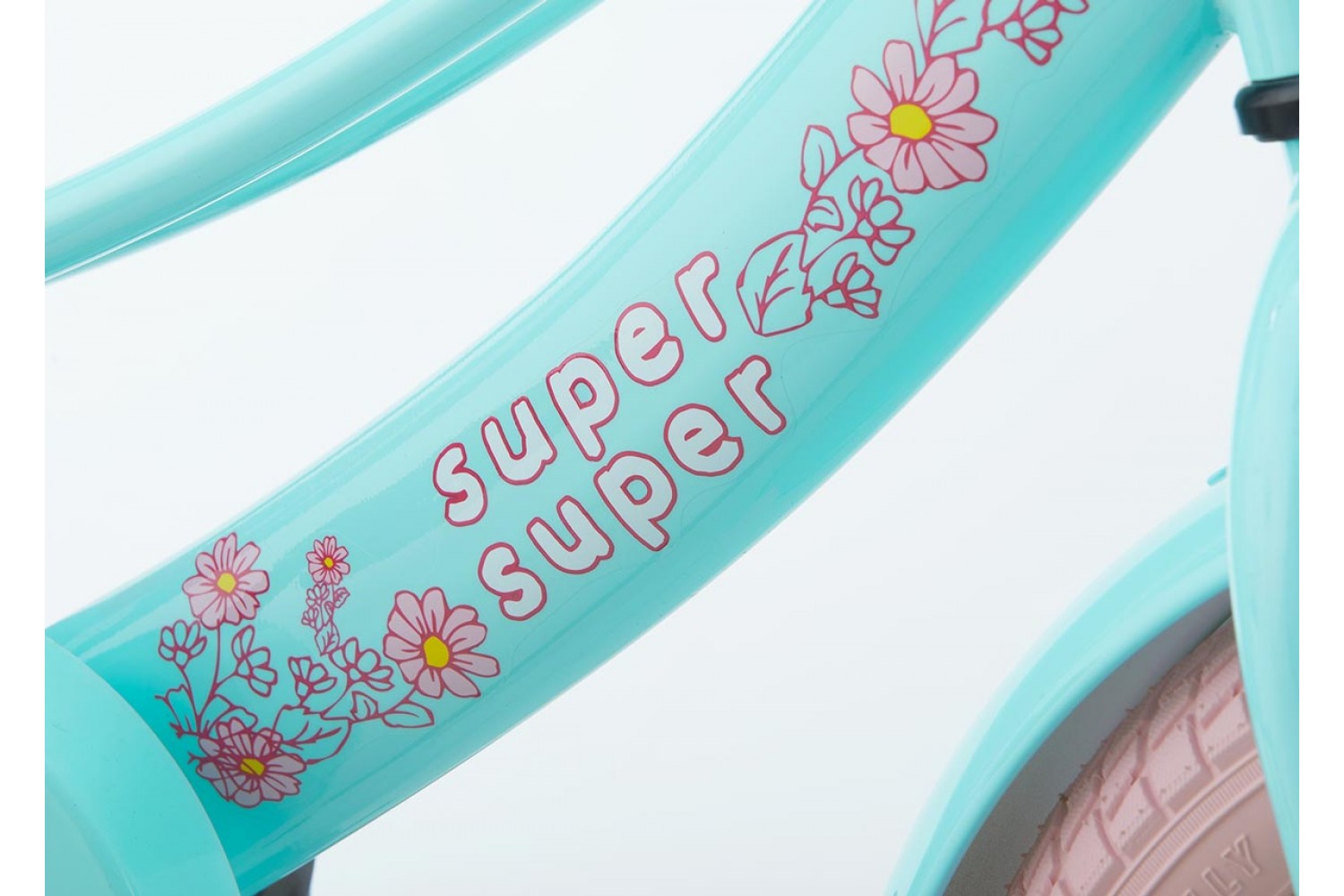 Supersuper Lola Børnecykel 14 tommer Piger Mint-rosa Supersuper Lola Børnecykel 14 tommer Piger Mint-Rosa