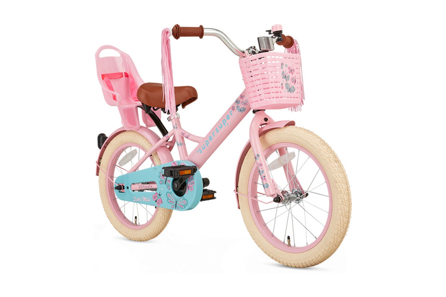 Supersuper Little Miss 16-tommer Børnecykel Piger Pink Supersuper Little Miss Børnecykel 16 tommer Piger Pink