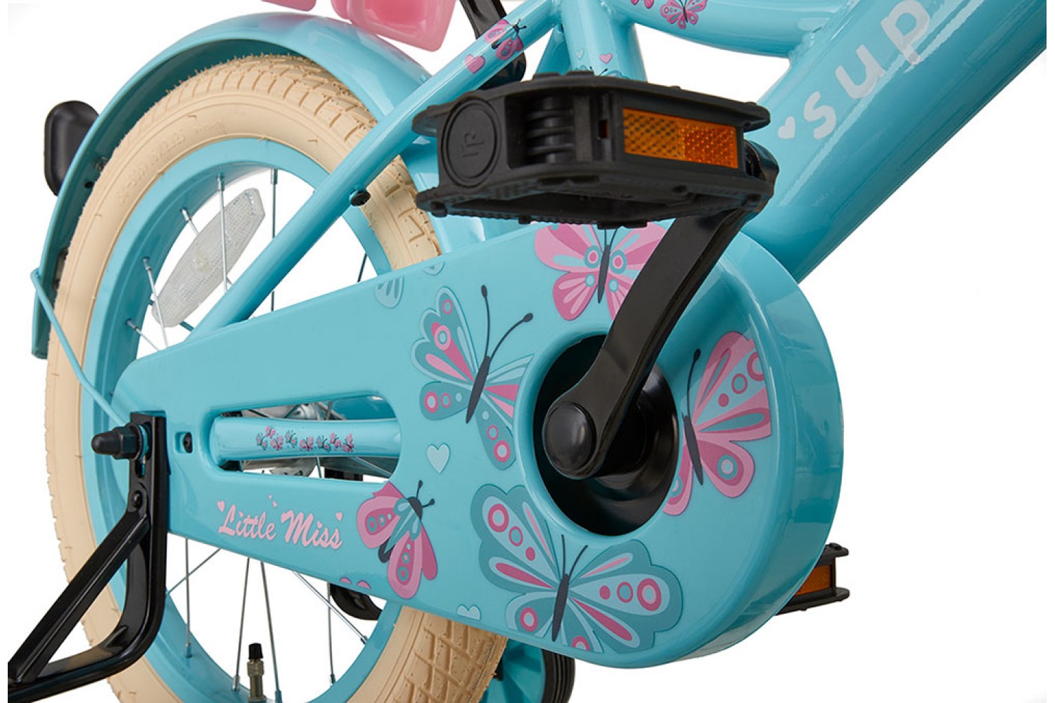 Supersuper Little Miss 16-tommer Børnecykel Piger Turquoise Supersuper Little Miss Børnecykel 16 tommer Piger Turquoise