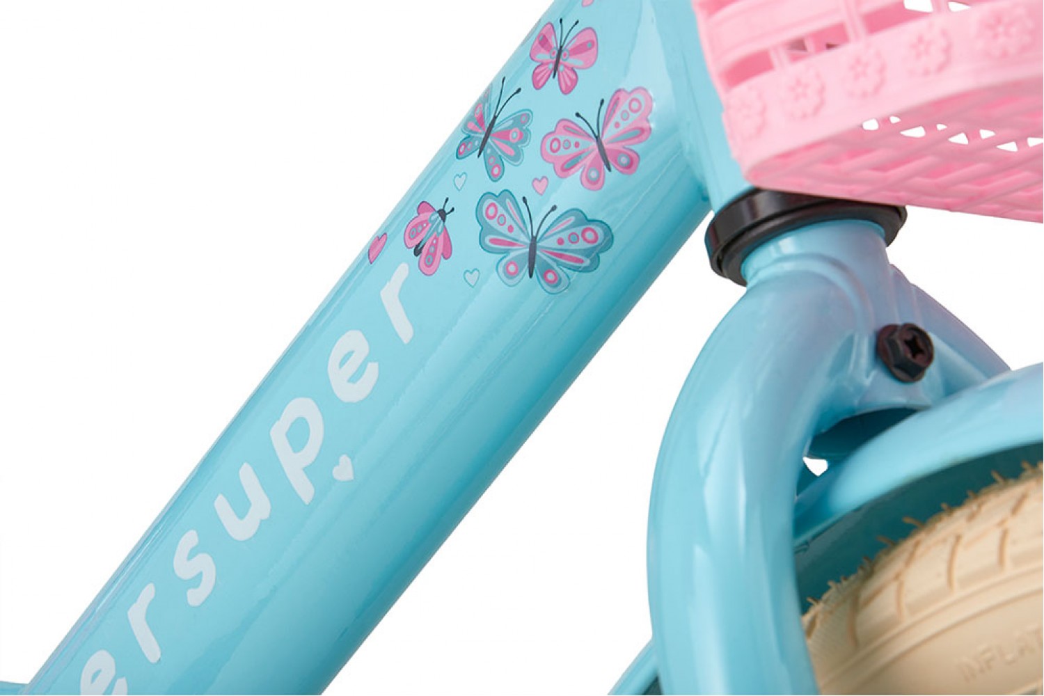 Supersuper Little Miss 16-tommer Børnecykel Piger Turquoise Supersuper Little Miss Børnecykel 16 tommer Piger Turquoise