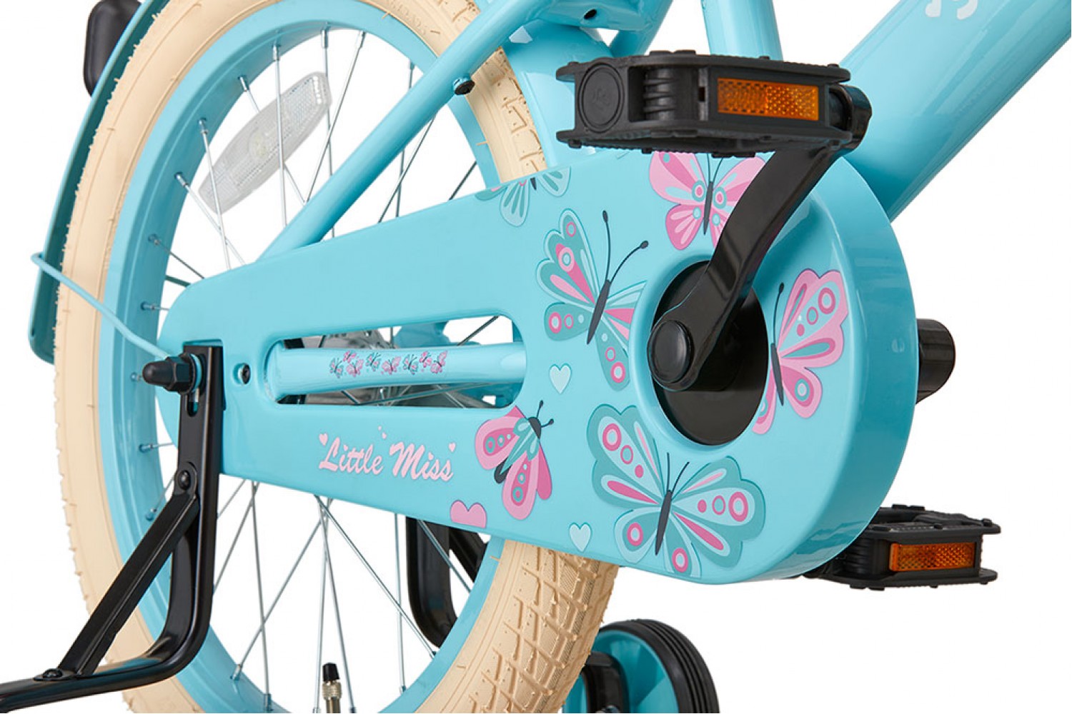 Supersuper Little Miss Girls' 18-tommer turkis cykel Supersuper Little Miss Børnecykel 18 tommer Piger Turquoise