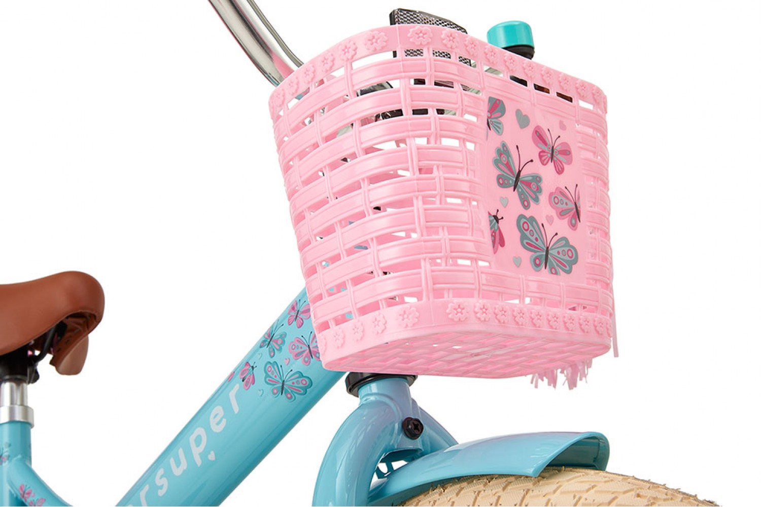 Supersuper Little Miss Girls' 18-tommer turkis cykel Supersuper Little Miss Børnecykel 18 tommer Piger Turquoise
