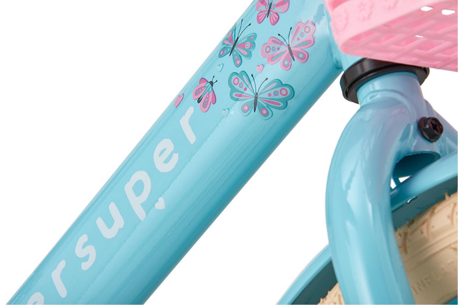 Supersuper Little Miss Girls' 18-tommer turkis cykel Supersuper Little Miss Børnecykel 18 tommer Piger Turquoise